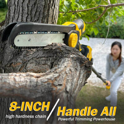 Ergonomic 6 Inch Cordless Chainsaw With Anti Slip Grip and Led Display for Easy Operation