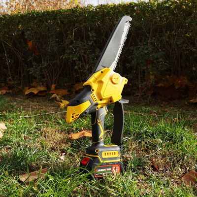 Ergonomic 6 Inch Cordless Chainsaw With Anti Slip Grip and Led Display for Easy Operation