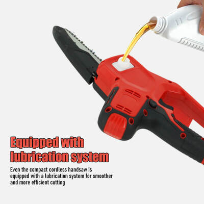 21V Electric Mini Cordless Chain Saw DIY Garden Chainsaw for Wood Cutting OEM Customizable