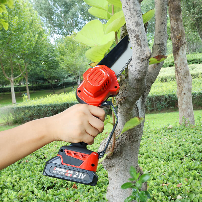 Mini Chainsaw Cordless Handheld Electric Chain Saw with Battery, Used for Tree Trimming Wood, Gift for Father, Husband, Man