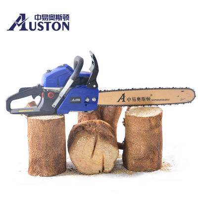 Ahşap İçin 2 Zamanlı 20 '' 54.6cc Benzinli Benzinli Testere Tek Silindir